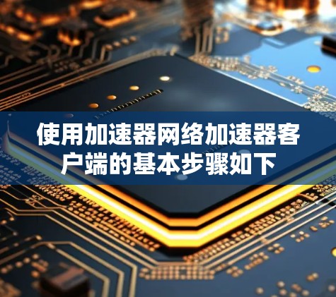 使用加速器网络加速器客户端的基本步骤如下