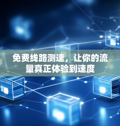 免费线路测速，让你的流量真正体验到速度