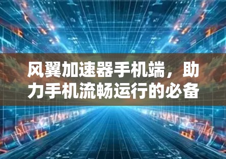 风翼加速器手机端，助力手机流畅运行的必备神器
