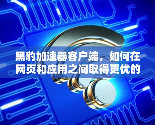 黑豹加速器客户端，如何在网页和应用之间取得更优的性能